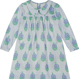 Petit Peony Georgia Dress Pinstripe Block Print 18-24 Mo